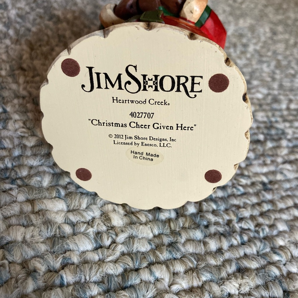 Jim Shore Santa “Christmas Cheer Given Here” Heartwood Creek Enesco - Picture 4 of 6